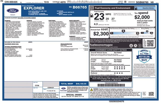 2025 Ford Explorer ST-Line