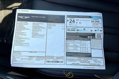 2025 Genesis G80 2.5T