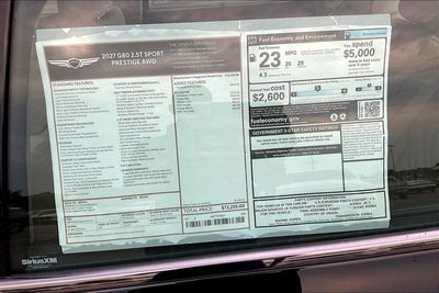 2027 Genesis G80 2.5T