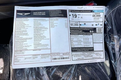 2026 Genesis GV80 3.5T Prestige