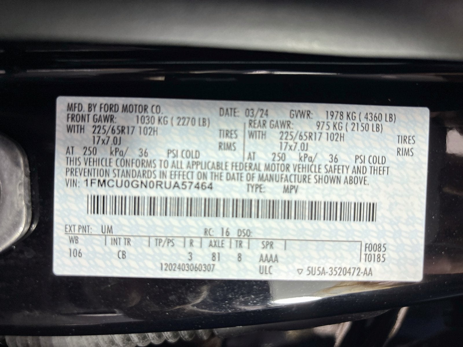 2024 Ford Escape Active