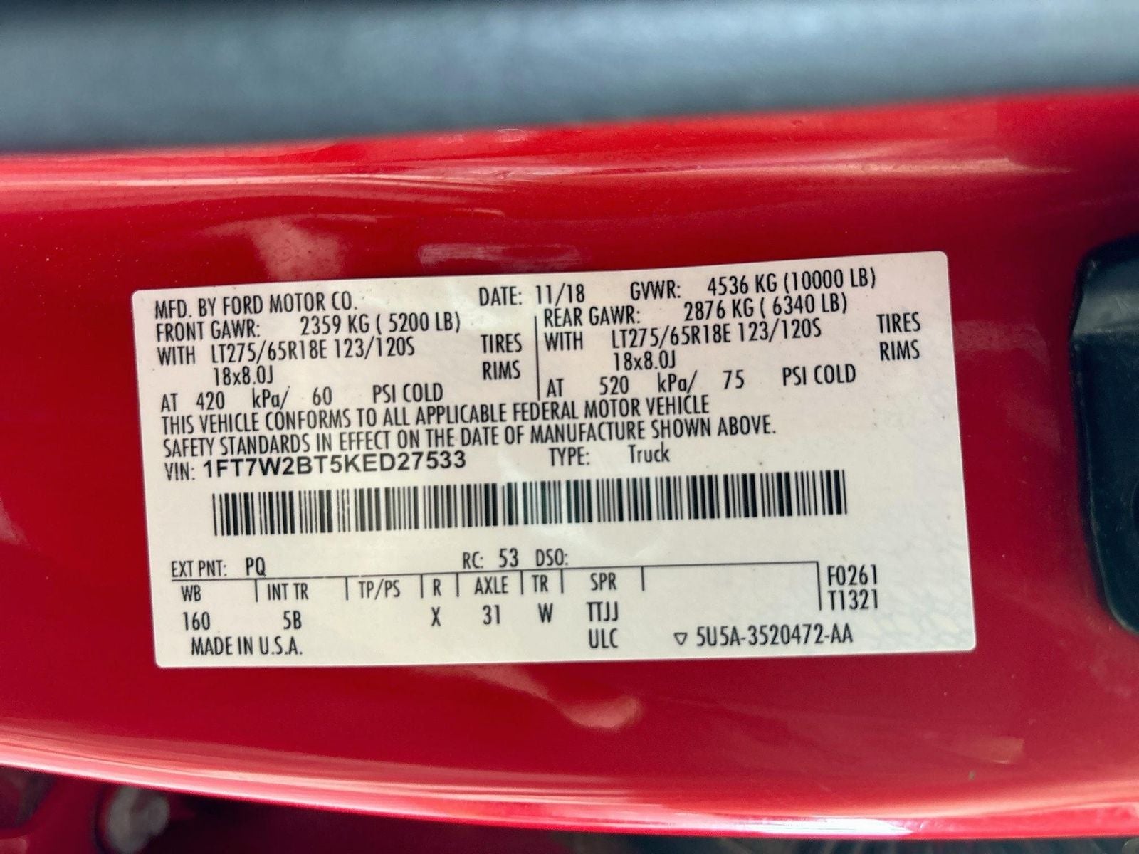 2019 Ford F-250SD Lariat