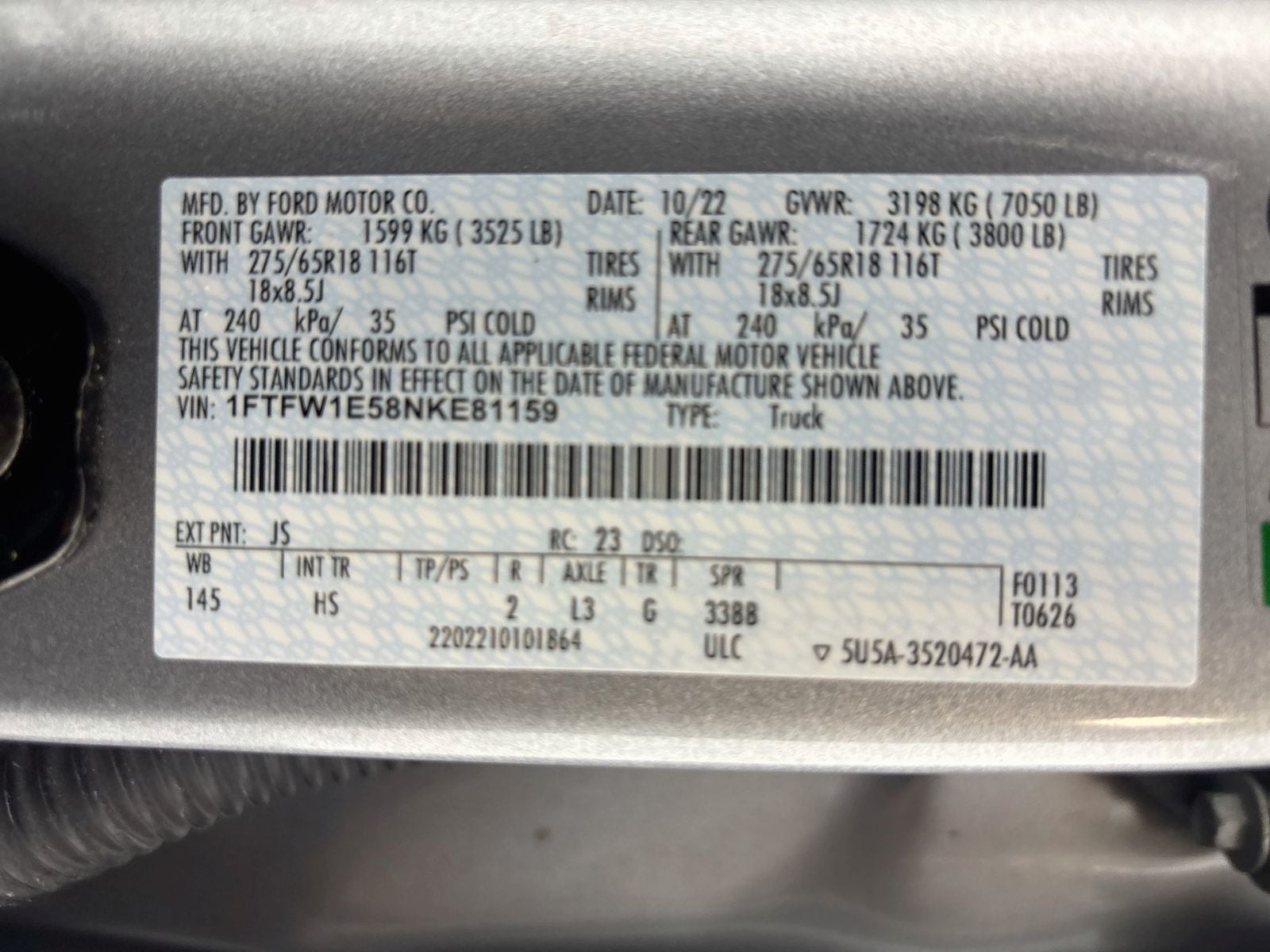 2022 Ford F-150 Lariat