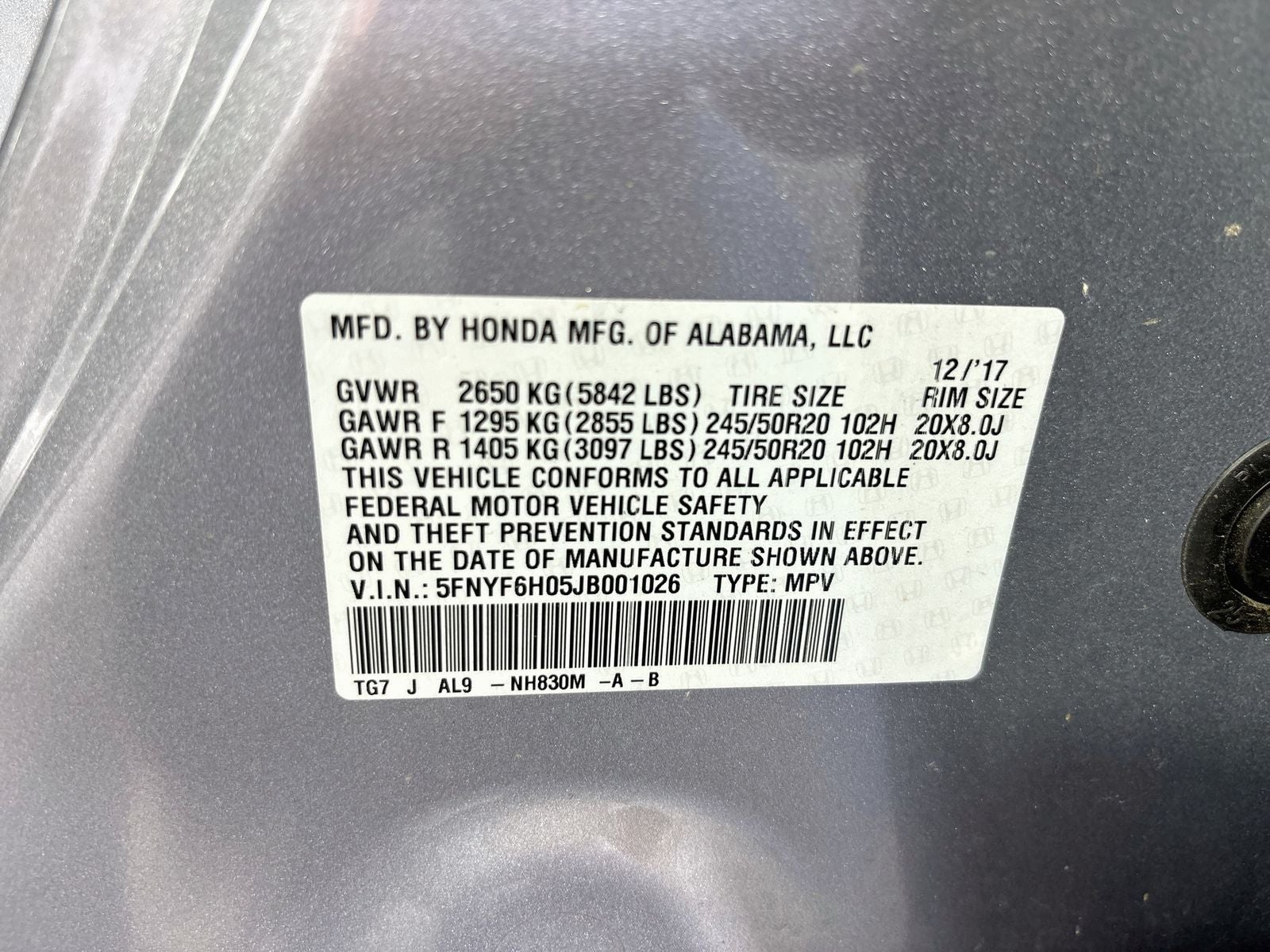 2018 Honda Pilot Elite