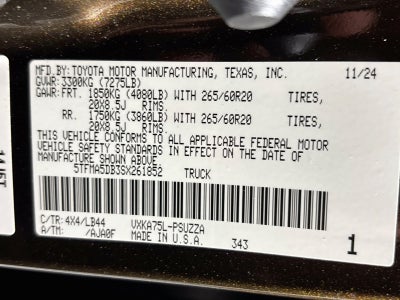 2025 Toyota Tundra 1794