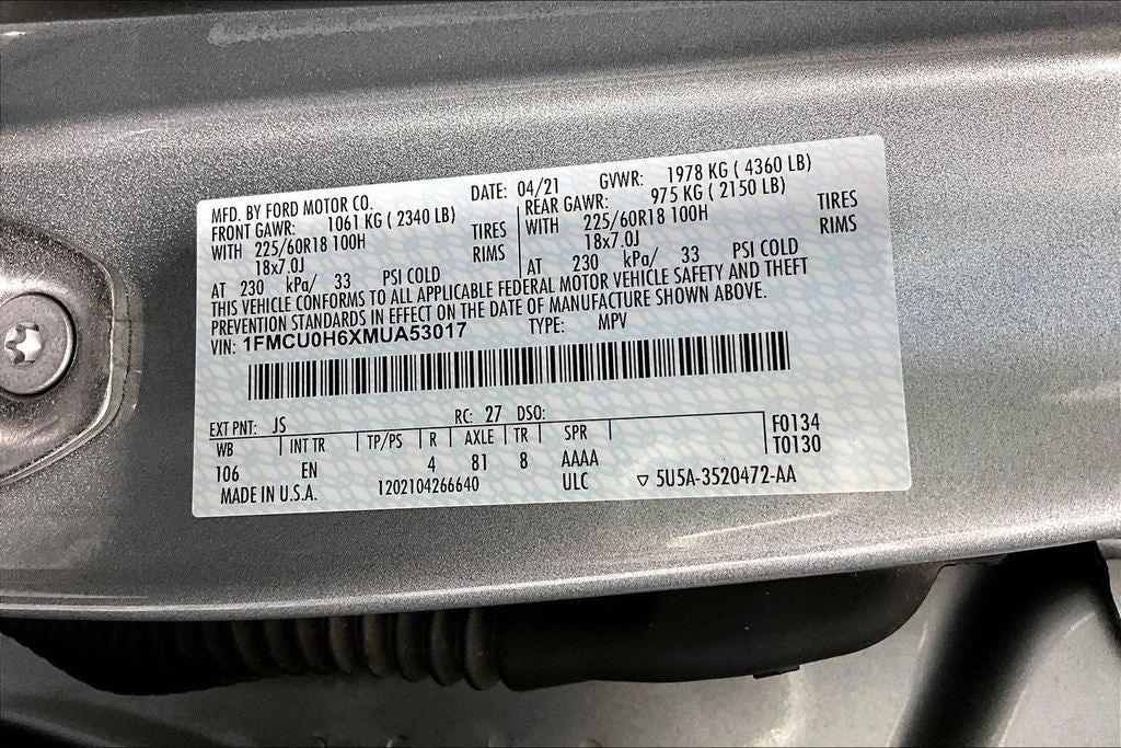 2021 Ford Escape SEL