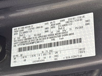 2021 Ford F-150 Lariat