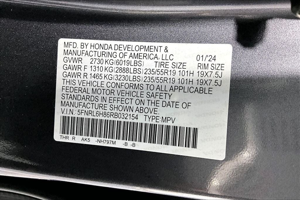 2024 Honda Odyssey Touring