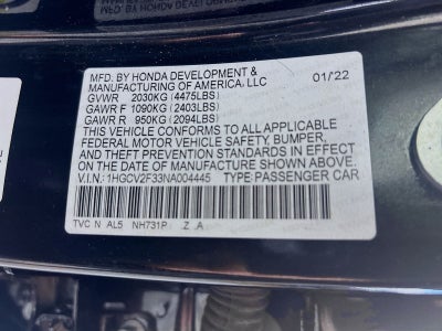 2022 Honda Accord Sport 2.0T
