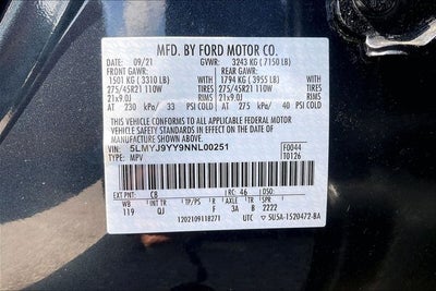 2022 Lincoln Aviator Plug-In Hybrid Black Label Grand Touring