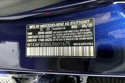 2020 Mercedes-Benz C-Class C 300